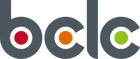 BCLC logo featuring lowercase dark gray letters with colored circles inside — red in “b,” orange in “c,” and green in the final “c”