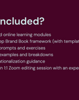Build A World-Class Brand Book in 5 online sessions