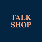 Talk Shop logo — clean, contemporary wordmark representing connection, communication, and the power of meaningful conversation in PR and storytelling.